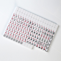 Tuiles de Mahjong chinoises en mélamine portables à bas prix, 156 pièces, surface lisse, supporte le logo personnalisé, tuiles de Mahjong de voyage