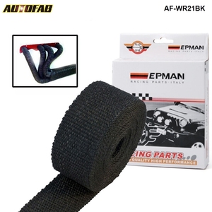 AUTOFAB-negro Turbo colector de calor de escape térmico de la cinta + inoxidable lazos <span class=keywords><strong>2</strong></span> "X 25" EP-WR21BK - Product Image 3