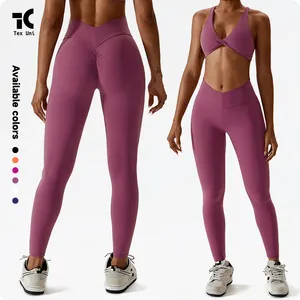 Hip Line Plump Hips Body Shaping Abdominal Control Fitness Leggings Butt Lift Nude Yoga Pants Women's Training Stretch Tights