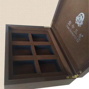 Caja de regalo de té Yan Zhong Yu Tu, caja de almacenamiento rectangular de madera hecha a mano de 50g para embalaje de pastel de té - Product Image 3