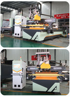 Routeur CNC 3D personnalisable pour le bois, broche 9KW, table à vide 1300x2800mm, machine de travail pour la fabrication de cercueils