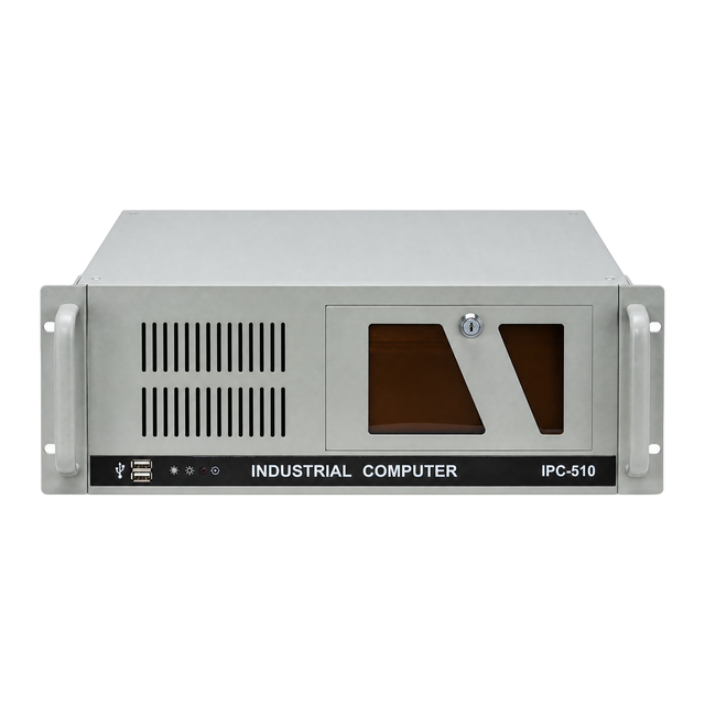 Custom 4U Rackmount Industrial Computer Chassis IPC Silver Sheet Metal Drive Bay Handle OEM Factory