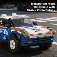 Blocs de construction de voiture de rallye tout-terrain Desert Legend 186, kit de modèle de voiture de course, jouet de collection en briques pour exposition sur bureau
