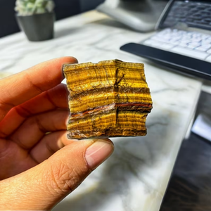 Pietra Grezza Naturale Occhio <span class=keywords><strong>di</strong></span> Tigre Giallo, Cristallo Dorato <span class=keywords><strong>di</strong></span> Alta Qualità, Campione Minerale <span class=keywords><strong>di</strong></span> Quarzo, per Lapidari e Guarigione, 3-10cm, Decorazione - Product Image 3