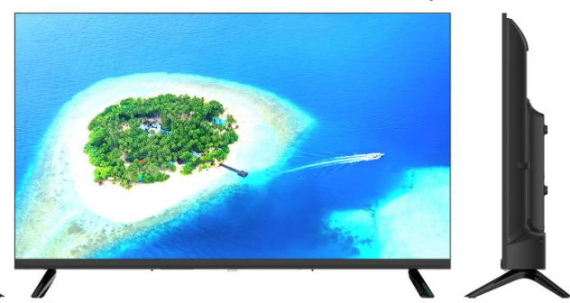 32-Inch Black Android Smart LED HD TV Digital Flat Television for Home & Hotel OEM Factory Supports Multi Media Standard Size"