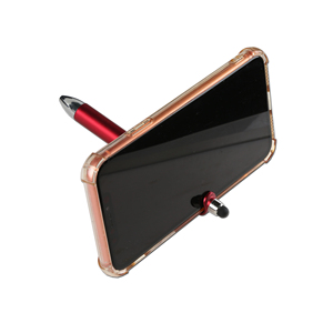 Nouveau stylo à bille en plastique personnalisé 3 en 1 créatif avec impression de logo personnalisé pour support de téléphone, 4 recharges, stylos à bille, stylet tactile - Product Image 4