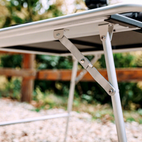 Aluminium-Legierung Klappbarer IGT Modularer Camping-Tisch Freistehende Outdoor-Grillmöbel CX-X010 OEM