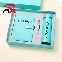 Nouvel ensemble cadeau d'entreprise avec logo personnalisé, tasse isotherme, bloc-notes et stylo, pour les activités de promotion d'entreprise