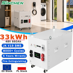Batería de Litio de Alta Capacidad 51.2V 660Ah 33kWh 34kWh con 8000 Ciclos y BMS JK V19 para Sistemas de Energía Doméstica, en Stock en la UE - Product Image 1