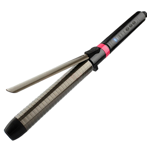 Salon professionnel en céramique baril baguette cheveux fer à friser étiquette Privet électrique PTC chauffage LED rotatif professionnel bigoudi - Product Image 1