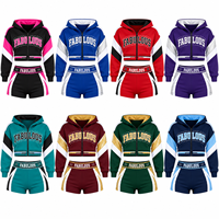 Ensemble de survêtement personnalisé pour cheerleading, enfants, jeunes, adultes, unisexe, pull à fermeture éclair, pantalon de jogging, survêtement d'équipe