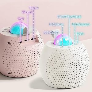 Cadeau <span class=keywords><strong>d</strong></span>'<span class=keywords><strong>anniversaire</strong></span> Machine de karaoké Portable voix changeante 2 microphones sans fil haut-parleur karaoké rond avec conception de lumière - Product Image 2