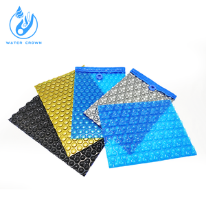 Bâche isolante en PVC pour <span class=keywords><strong>piscine</strong></span> familiale Water Crown, durable, personnalisable, fond à <span class=keywords><strong>bulles</strong></span> carré, installation facile, bleue - Product Image 3