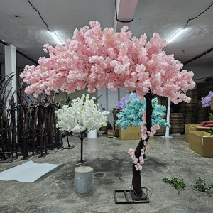 Chất Lượng Cao Nhân Tạo Màu Hồng Cây Hoa Cưới Hoa Anh Đào Hoa Cây Cho Trong Nhà Ngoài Trời Trang Trí Nội Thất Bên - Product Image 2