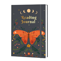 Carnet de lecture personnalisé en cuir/papier, journal de lecture, suivi des avis, pour les amoureux des livres, agenda quotidien/hebdomadaire non daté 2026