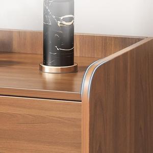 Phòng ngủ sang trọng rắn gỗ đầu giường nhỏ đầu giường bảng lưu trữ tủ với ngăn kéo đôi - Product Image 2