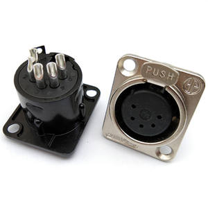 Micrófono de escenario CANNON para mujer con conector XLR metálico de cinco núcleos con bloqueo, accesorios de audio de 5 núcleos, panel Cannon - Product Image 4