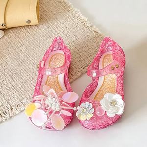 Little Girls Closed Toe Jelly Princess <b>Sandals</b>, <b>Summer</b> Soft Sole Breathable Children Casual <b>Sandals</b> - Product Image 2