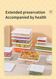 Sanga Good Price <b>Kitchen</b> Refrigerator Transparent Plastic Stackable <b>Storage</b> Box Food <b>Storage</b> & <b>Container</b> With Lid - Product Image 6