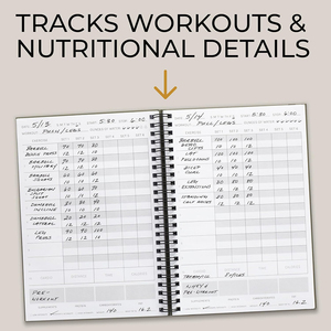 Planificador <span class=keywords><strong>de</strong></span> Entrenamiento y Diario <span class=keywords><strong>de</strong></span> Gimnasio Personalizado 2026 con Tapa Dura <span class=keywords><strong>de</strong></span> Papel, Encuadernación en Espiral y Calendario para Hombres y Mujeres - Product Image 6