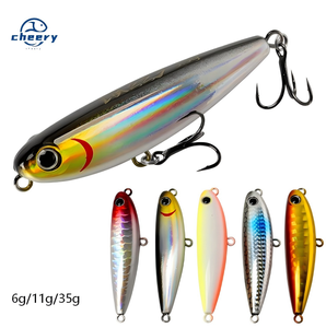 Nouvelle Leurre de pêche en métal de type Cannonball Son Dog Live Bait pour la pêche au Topmouth Culter Bass avec hameçons - Product Image 1