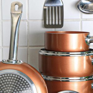 Juego de 10 Ollas de Cocina con Tapas de Vidrio, Asas de Baquelita, Aptas para Lavavajillas y Horno, para Estufas de Gas e Inducción, Juego de Utensilios de Cocina de Cerámica Forjada - Product Image 4