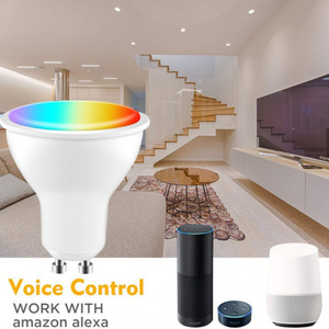Tuya WIFI Smart GU10 Foco LED 5W Taza de luz regulable Control remoto Cuerpo de aluminio <span class=keywords><strong>Alexa</strong></span> Google Control de voz AC/DC Power - Product Image 3