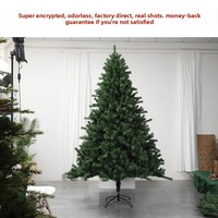 Vente directe transfrontalière : Arbre de Noël artificiel en PVC en forme de V, luxueux, écologique, ignifuge et très demandé