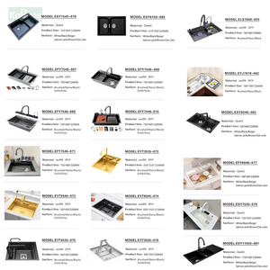 Muebles de Baño Modernos Grises Acanalados con Espejo Rectangular Retroiluminado por LED, Conjunto de Mueble de Baño Individual Montado en la Pared - Product Image 4