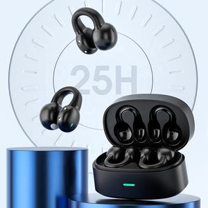 หูฟังบลูทูธไร้สายกันน้ำขนาดเล็ก,หูฟังแบบมีตะขอเกี่ยวหูออกกำลังกายเทคโนโลยี Tws เอียร์บัดแบบหนีบ - Product Image 4