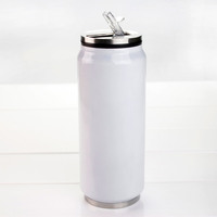 Topjlh Gobelet isotherme sous vide en acier inoxydable 500 ml avec bec verseur, bouteille d'eau à double paroi pour le bureau et l'extérieur