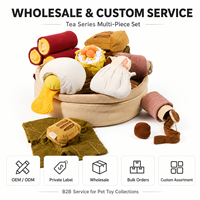 Jouet en peluche couineur Tea Party pour chiens, série Morning Tea Snuffle, jouet interactif pour dissimuler les friandises, Little Pet Shop