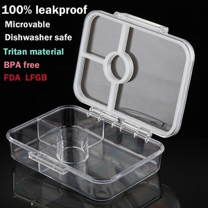 Boîtes de rangement en plastique portables sans BPA, étanches, en Tritan, pour boîte à lunch bento pour enfants - Product Image 2