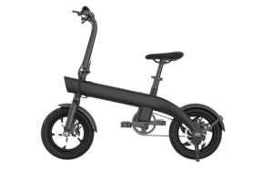 Vélo de ville pliable électrique à batterie lithium-ion rechargeable, cadre en alliage d'aluminium, vitesse unique, roues de 14 pouces, moyeu arrière - Product Image 6