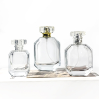 Flacon de parfum vide de forme unique, atomiseur de parfum, boîte cosmétique, huile d'olive, 30ml 50ml 100ml, vaporisateur de luxe en verre avec pompe OTES