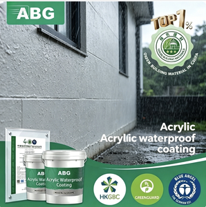 Revêtement acrylique écologique imperméable à faible odeur, revêtement d'intérieur pour salles <span class=keywords><strong>de</strong></span> <span class=keywords><strong>bain</strong></span> résidentielles et hôtelières - Product Image 1