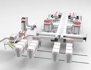 Linea di produzione giornaliera di pretrattamento di macchinari per il trattamento dei rifiuti alimentari da 300 tonnellate