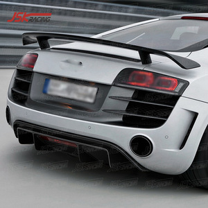 Diffuseur arrière en fibre de carbone de style GT pour <span class=keywords><strong>Audi</strong></span> <span class=keywords><strong>R8</strong></span> V8 V10 2008-2015 Lèvre de pare-chocs arrière modifiée améliorée - Product Image 1