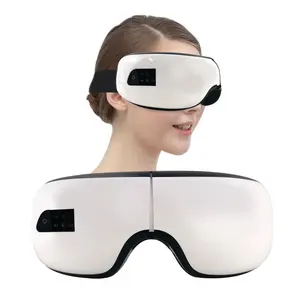 Masajeador inteligente de terapia ocular, dispositivo portátil con vibración para mejorar el sueño, masajeador con calor para aliviar la tensión ocular