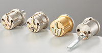 Cylindre de serrure à mortaise KEYMAN ANSI Grade 1 anti-effraction en acier et aluminium SFIC, petit format, noyau interchangeable, FCC 7