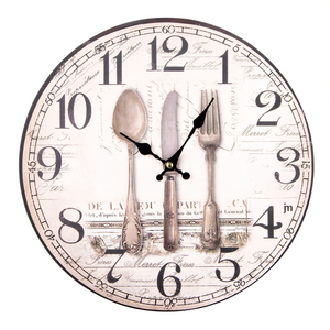 Wall <b>Clock</b> (33cm) Cutlery JUSTAMINUTE Multicolor 21565 - Product Image 2
