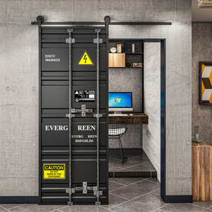 Cửa Trượt Trang Trí Quán Bar Tùy Chỉnh Cửa Trượt Đồ Trang Trí Nhà Cửa Tự Làm Cửa Trượt Thiết Kế Cửa Xếp Chồng Phong Cách Công Nghiệp - Product Image 2