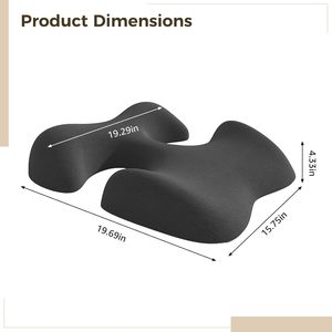 Memory Foam Facial Massage Pillow Dark Gray For Home Spa Relaxation Support - Product Image 5