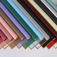 Papier mat semi-transparent recyclable style gelée Phnom Penh, imperméable, pour emballage de fleurs fraîches, design floral pour fleuristes