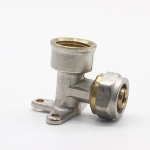 Brass pex tường khuỷu tay phù hợp 25mm ống nhựa nối cho các ứng dụng hóa học nước giả mạo Hàn xây dựng Nguồn cung cấp - Product Image 4