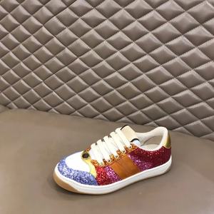 Customized luxurious designer brand breathable sequined platform high-heel anti-slip sports shoes with <b>laces</b> - Product Image 4