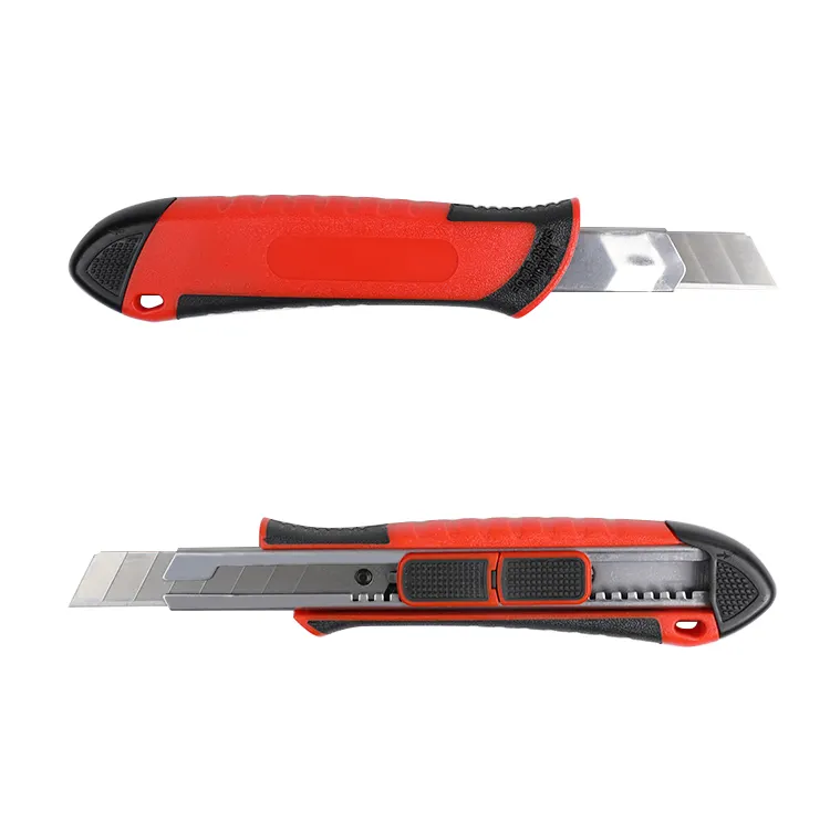 25mm utility knife plastic auto retractable safety cutter knife