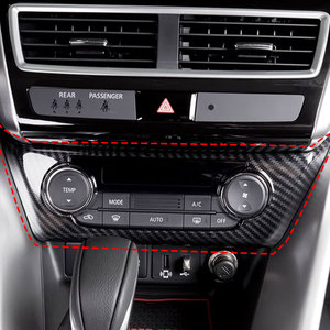 สวิตช์ปรับอากาศรถยนต์ ABS สแตนเลสคาร์บอนไฟเบอร์สำหรับ2019มิตซูบิชิอีคลิปส์ครอส - Product Image 2