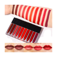 Marque Privée Personnalisée Sans Logo 24 Heures Super Séjour 20 Couleurs Rouge à Lèvres Rouge Crémeux Mat Liquide Imperméable À L'eau