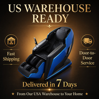 Sillón de masaje reclinable 4D de cuerpo completo con función Power Lift, riel de masaje SL Shape Track, gravedad cero, masaje Shiatsu eléctrico y música para el mercado asiático.